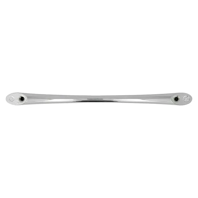 Häfele Tirador para muebles - Tipo de tirador del mueble: Estribo, Acero, Cromado, Ø x L: 10 x 111 mm - Manillar de color plateado con dos agujeros en los extremos. Un accesorio de bicicleta moderno y funcional.