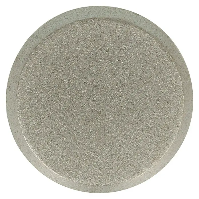 Häfele Pomo para muebles - Tipo de tirador del mueble: Botón, Ø x Al: 11 x 25 mm, Mate - Primer plano de un filtro metálico redondo de grano fino, ideal para filtración precisa en aplicaciones técnicas.