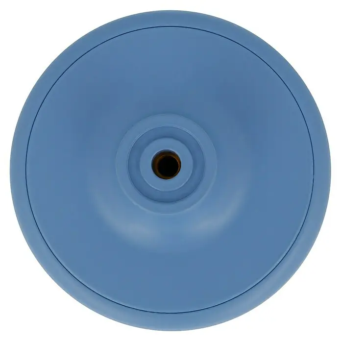 Häfele Pomo para muebles - Tipo de tirador del mueble: Botón, Ø x Al: 52 x 24 mm, Plástico, Azul - Primer plano de un tanque de propano azul claro que destaca la válvula y la forma circular.\n