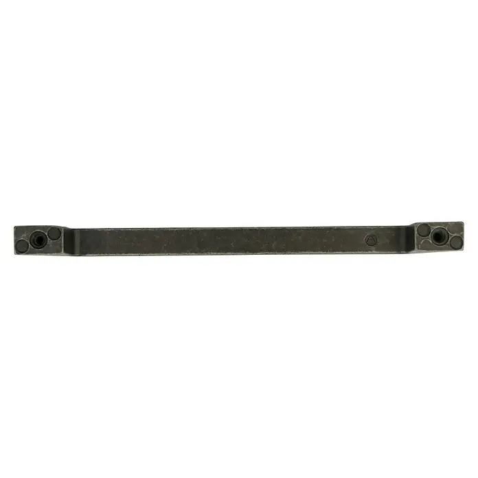 Häfele Tirador para muebles - Tipo de tirador del mueble: Estribo, L x An x Al: 180 x 30 x 12 mm - Primer plano de un cojín de soporte de parachoques negro, diseñado para la protección contra impactos en vehículos.