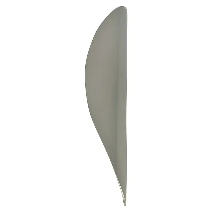 Häfele Tirador para muebles - Tipo de tirador del mueble: Estribo, L x An x Al: 170 x 28 x 18 mm, Blanco - Elegante producto gris que se distingue por su forma curva y superficie lisa. Ideal para diseños modernos con un enfoque en la estética.