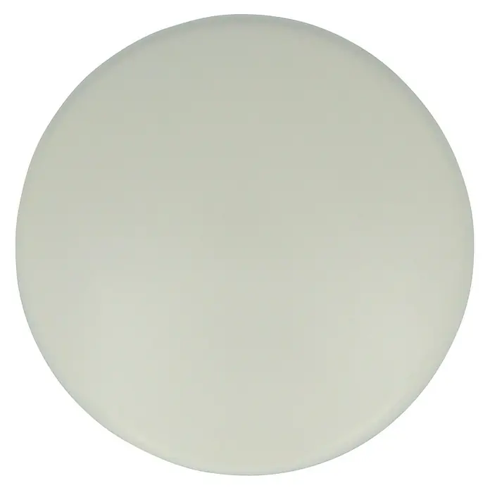Häfele Pomo para muebles - Tipo de tirador del mueble: Botón, Ø x Al: 20 x 31 mm, Blanco - Primer plano de un objeto liso y redondo con una superficie uniforme de color claro sobre un fondo negro.