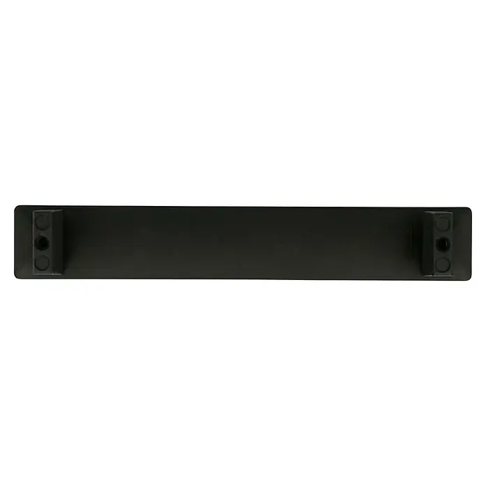 Häfele Tirador para muebles - Tipo de tirador del mueble: Estribo, L x An x Al: 154 x 26 x 25 mm - Placa de plástico negra con elementos de montaje en ambos extremos. Ideal para montar varios dispositivos o módulos.