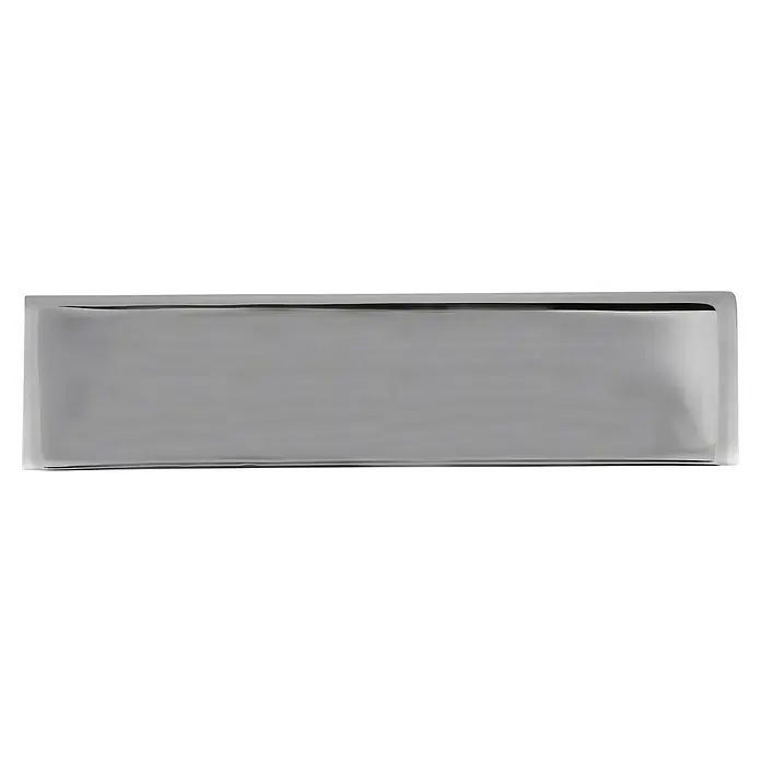 Häfele Tirador para muebles - Tipo de tirador del mueble: Barra, L x An x Al: 40 x 24 x 10 mm, Cromado - Bandeja rectangular brillante hecha de acero cromado pulido. Diseño elegante para servir con estilo alimentos y bebidas en cualquier ocasión.