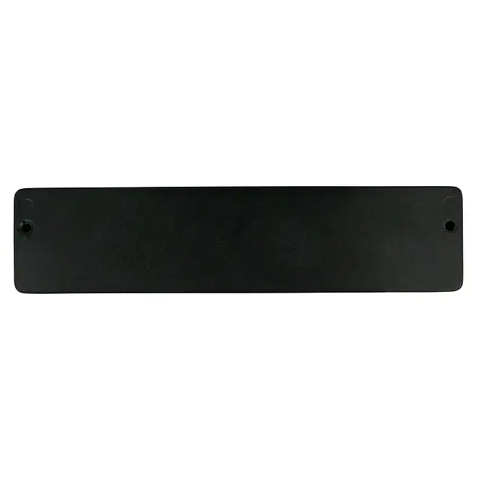 Häfele Tirador para muebles - Tipo de tirador del mueble: Concha, L x An x Al: 170 x 21 x 40 mm, Negro - Placa de plástico negra rectangular con esquinas redondeadas y dos agujeros para su montaje. El producto es simple y funcional.