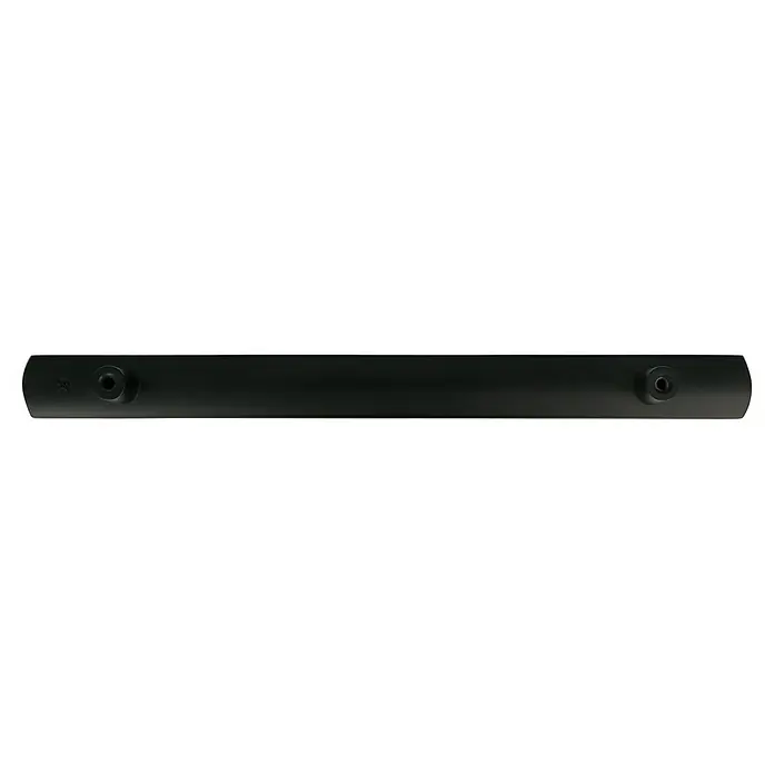 Häfele Tirador para muebles - Tipo de tirador del mueble: Estribo, L x An x Al: 219 x 32 x 20 mm, Aluminio, Lacado, Negro - Altavoz negro con dos aberturas redondas, ideal para un sonido de alta calidad y un diseño elegante. Este dispositivo de audio tiene estética minimalista.