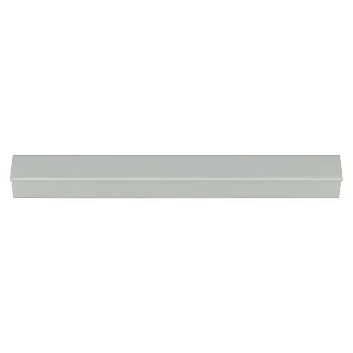 Häfele Möbelgriff - Typ Möbelgriff: Stange, L x B x H: 120 x 14 x 13 mm, Aluminium, Sonstige - Graue Sockelleiste mit einem schlichten Design, ideal für moderne Innenräume und als stilvoller Übergang zum Boden.