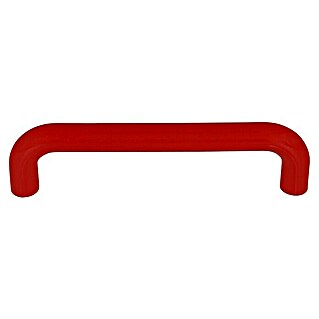 Tirador para muebles (Tipo de tirador del mueble: Estribo, Plástico, Rojo, Distancia entre orificios: 64 mm)