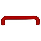 Tirador para muebles (Distancia entre orificios: 96 mm, Ø x L: 10 x 106 mm, Rojo, Plástico)