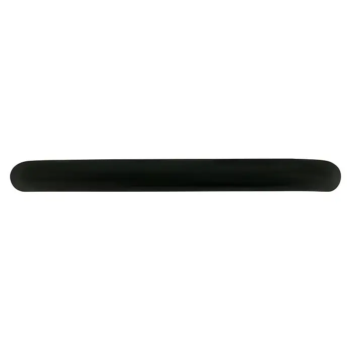 Häfele Tirador para muebles - Tipo de tirador del mueble: Estribo, Plástico, Negro, Distancia entre orificios: 64 mm - Objeto oblongo negro con bordes redondeados, ideal para presentaciones o como un elegante acento en la habitación.