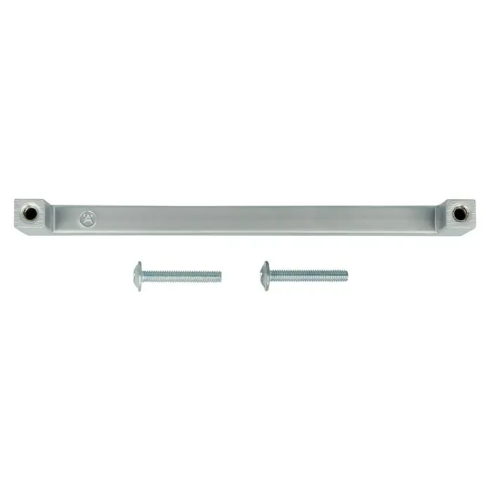 Häfele Tirador para muebles - Tipo de tirador del mueble: Estribo, L x An x Al: 138 x 10 x 32 mm, Otros, Cromado - Barra metálica plateada con dos pernos. Elementos de fijación para el montaje, material robusto.