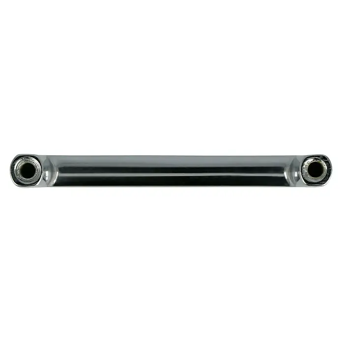 Häfele Tirador para muebles - Tipo de tirador del mueble: Estribo, Acero, Cromado, Distancia entre orificios: 64 mm, Acabado: Satinado - Cadena de plata brillante con dos piezas redondas en los extremos, un accesorio moderno y elegante.