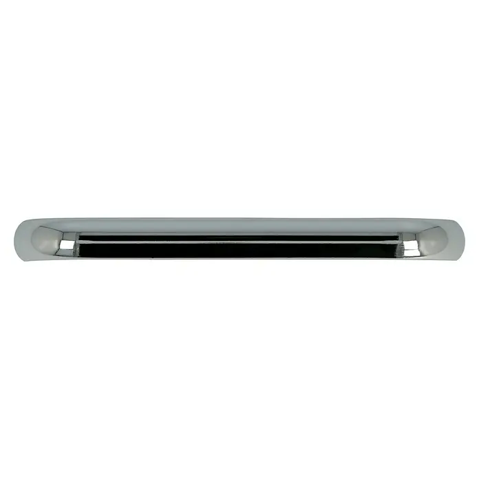 Häfele Tirador para muebles - Tipo de tirador del mueble: Estribo, Otros, Cromado, Ø x L: 9 x 104 mm - Primer plano de un espejo blanco alargado con esquinas redondeadas y una zona rectangular oscura en el centro.