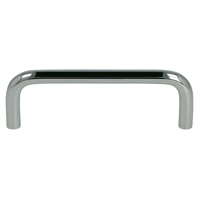 Häfele Tirador para muebles - Tipo de tirador del mueble: Estribo, Acero, Cromado, Ø x L: 8 x 104 mm - Manija de tracción cromada en forma de U para un toque moderno y elegante. Ideal para muebles y diseño de interiores.