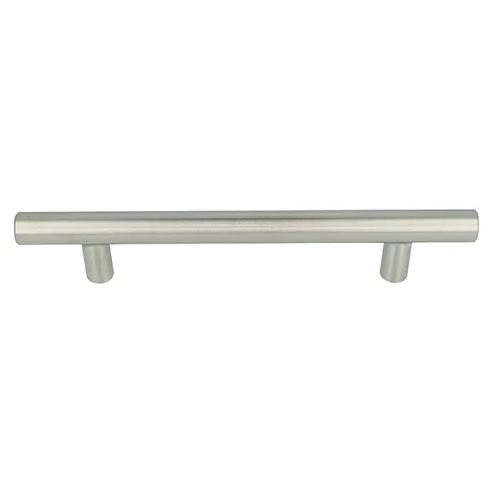 Häfele Tirador para muebles - Tipo de tirador del mueble: Barra, Acero, Niquelado, Distancia entre orificios: 128 mm - Elegantes tiradores de barra para armarios con acabado plateado, ideales para interiores modernos. Estos tiradores aúnan estilo y funcionalidad.