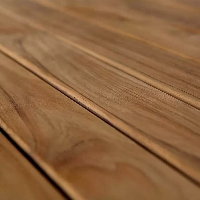 Gabiona Bankauflage - Breite: 115 cm, Goldbraun, Passend für: Gabiona Gabionen - Warme braune Holzplanken mit ausgeprägter natürlicher Maserung, bilden eine Lamellenoberfläche.