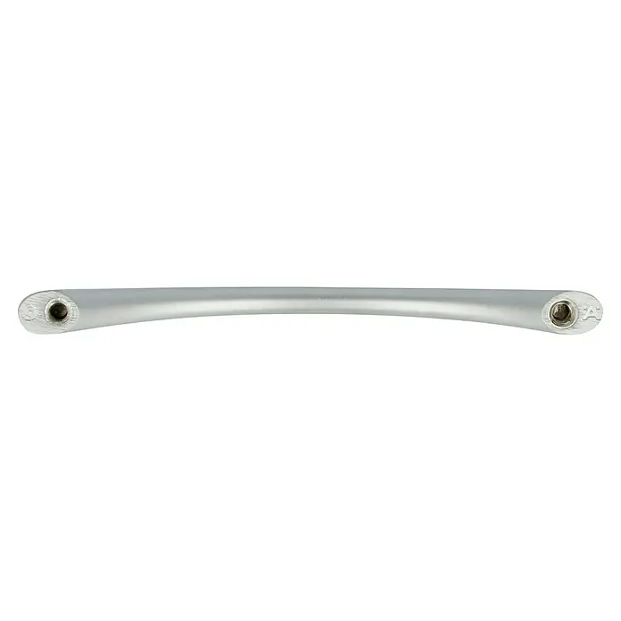 Möbelgriff - Typ Möbelgriff: Bügel, Sonstige, Vernickelt, Länge: 113 mm - Silberfarbener gebogener Griff mit schraubenartigen Enden, ideal für Schränke oder Schubladen, für einen modernen Touch.
