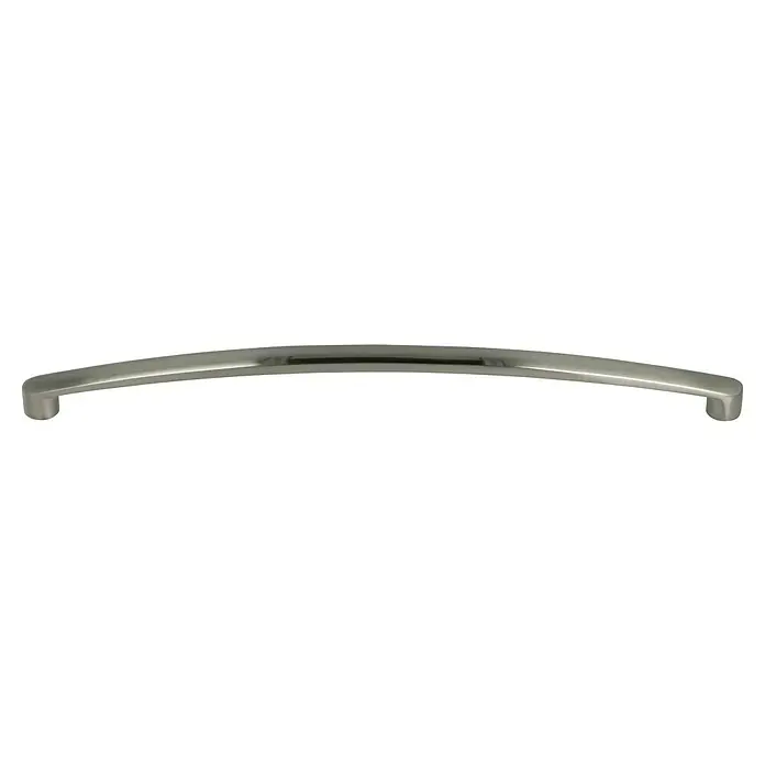 Möbelgriff - Typ Möbelgriff: Bügel, 224 mm, Sonstige, Verchromt - Gebogener Möbelgriff aus gebürstetem Nickel. Ideal für Schubladen und Schränke, modernes Design für jedes Zuhause.