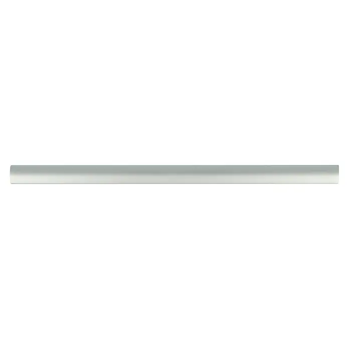 Möbelgriff - Typ Möbelgriff: Stange, Vernickelt, 128 mm, Aluminium - Nahaufnahme eines silberfarbenen Zylinders. Die glatte Oberfläche reflektiert subtil das Licht und erzeugt einen modernen, eleganten Look.