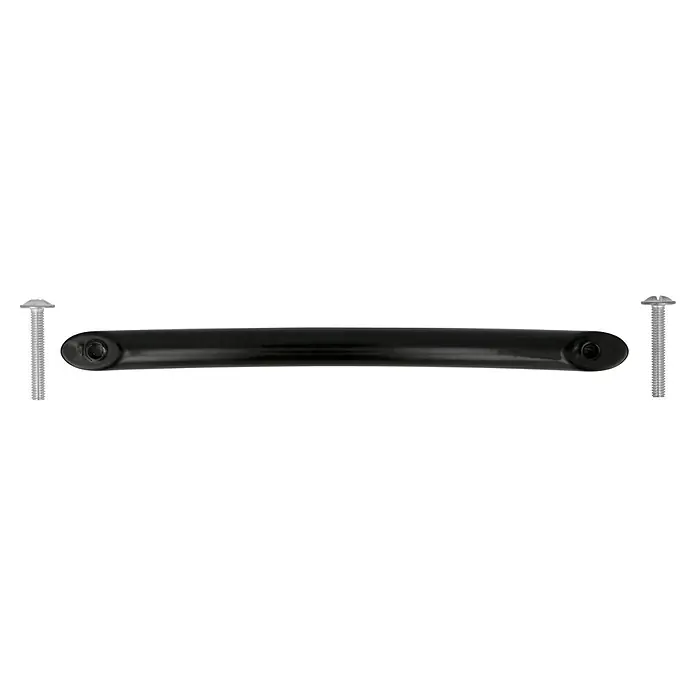 Möbelgriff - Typ Möbelgriff: Bügel, Sonstige, Lackiert, Schwarz, Länge: 112 mm - Schwarzer Türgriff mit zwei Schrauben zur einfachen Montage. Perfekt für moderne Möbel und Inneneinrichtungen.