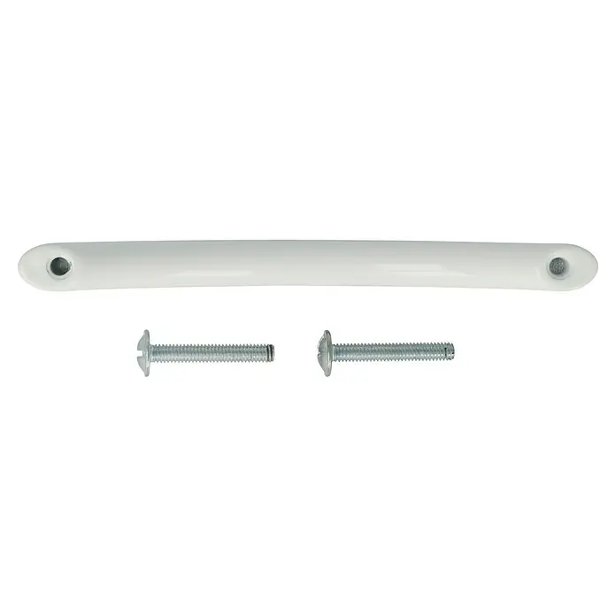 Möbelgriff - Typ Möbelgriff: Bügel, Sonstige, Lackiert, Weiß, Länge: 112 mm - Weißer Schrankgriff mit zwei Schrauben für die Montage, ideal für Möbel. Das Set enthält alles, was für eine einfache Installation benötigt wird.