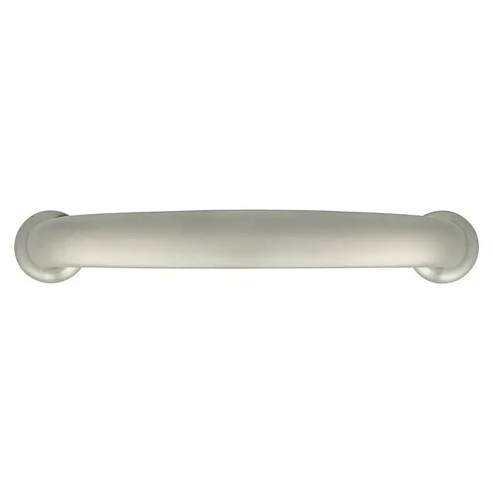 Möbelgriff - Typ Möbelgriff: Bügel, Sonstige, Vernickelt, Gold - Eine Nahaufnahme eines gebürsteten Nickel-Haltegriffs, perfekt zur Unterstützung und Sicherheit im Badezimmer mit einem modernen Look.