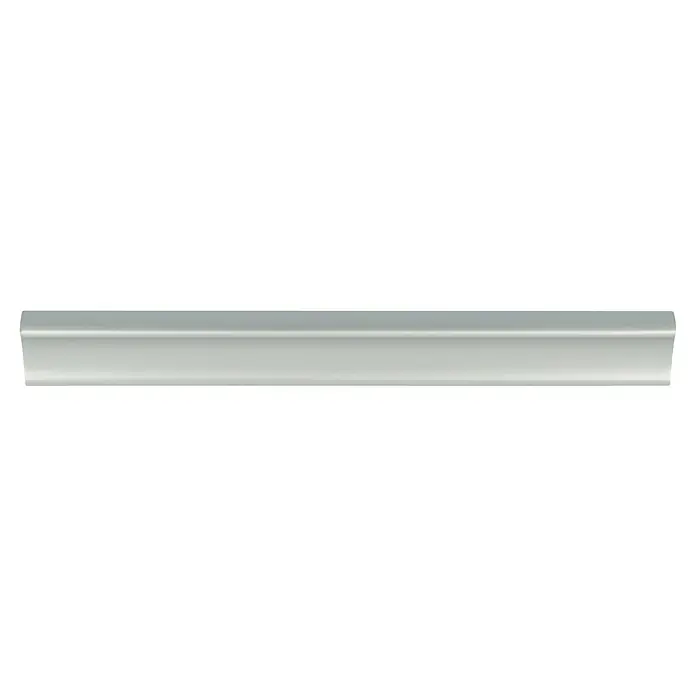 Möbelgriff - Typ Möbelgriff: Stange, Vernickelt, 128 mm, Aluminium - Ein glänzender, zylindrischer Gegenstand in Silbermetallic, der sich ideal für eine Vielzahl von Anwendungen eignet.
