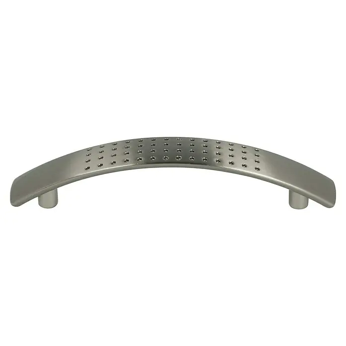 Häfele Tirador para muebles - Tipo de tirador del mueble: Estribo, L x An x Al: 126 x 17 x 27 mm, Distancia entre orificios: 96 mm - Este elegante tirador de níquel cepillado, con un diseño perforado, combina funcionalidad con estilo moderno para cualquier espacio.