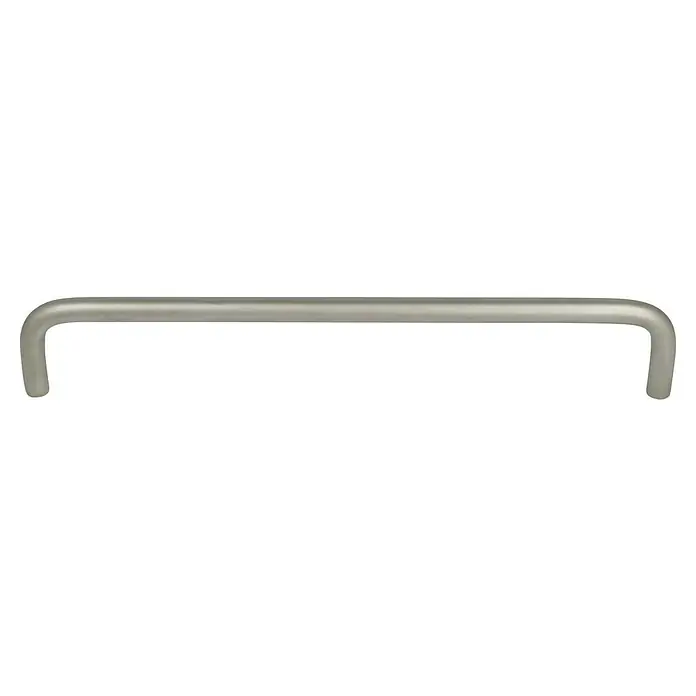 Häfele Tirador para muebles - Tipo de tirador del mueble: Estribo, Acero, Niquelado, L x Al: 200 x 35 mm - Esta manija de níquel cepillado es un detalle elegante y funcional para muebles o armarios. Las esquinas redondeadas aseguran un agarre cómodo.
