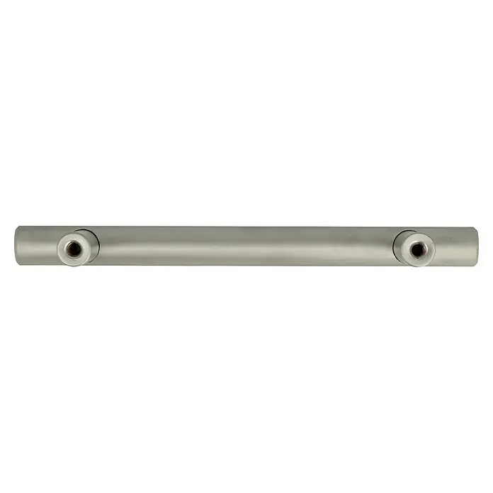 Möbelgriff - Typ Möbelgriff: Stange, Ø x L: 12 x 262 mm, Stahl, Vernickelt - Die Chrom-Handtuchstange mit zwei runden Halterungen ist ein elegantes Accessoire für jedes Badezimmer. Die Stange bietet genügend Platz.