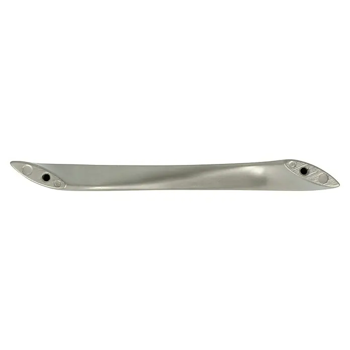 Häfele Tirador para muebles - Distancia entre orificios: 128 mm, Niquelado - Manija de puerta plateada con superficie lisa y extremos redondeados. Un diseño atemporal para muebles modernos o decoración de interiores.