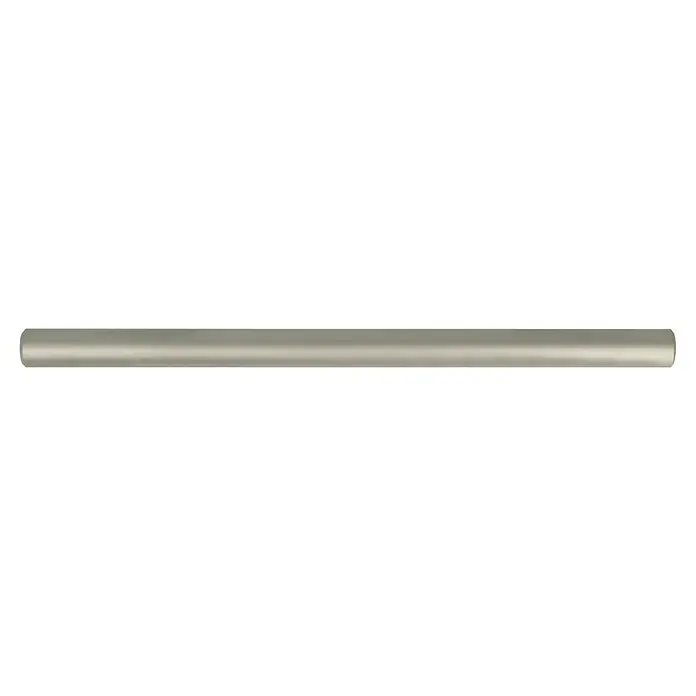 Häfele Tirador para muebles - Tipo de tirador del mueble: Barra, Acero, Niquelado, Distancia entre orificios: 160 mm - Primer plano de una elegante barra cilíndrica de aluminio plateado, que muestra la estética moderna y la versatilidad del material.