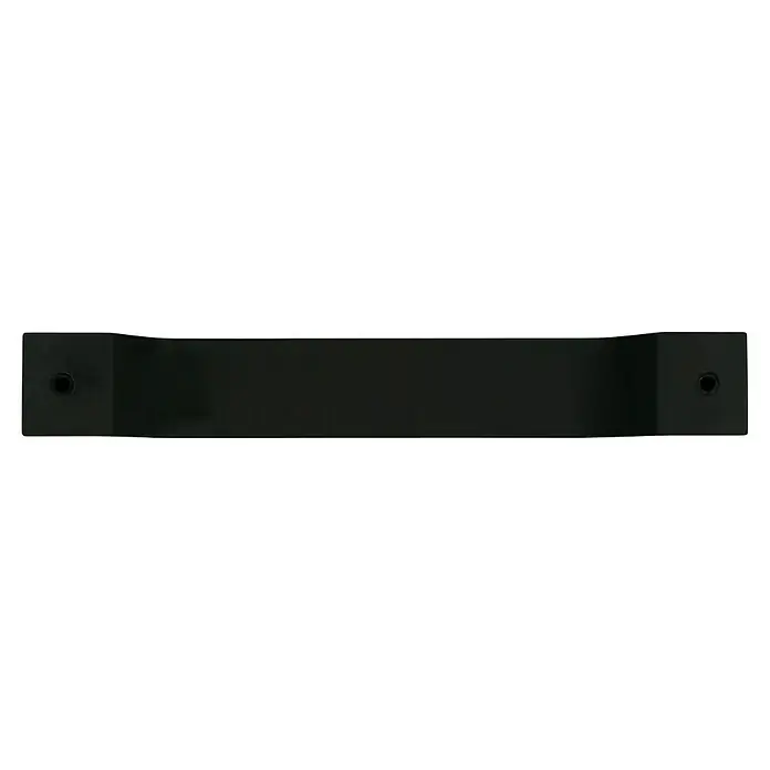 Häfele Tirador para muebles - Tipo de tirador del mueble: Estribo, L x An x Al: 179 x 22 x 26 mm - Soporte negro con agujeros en los lados, ideal para montar diversos objetos. Producto robusto y fiable.