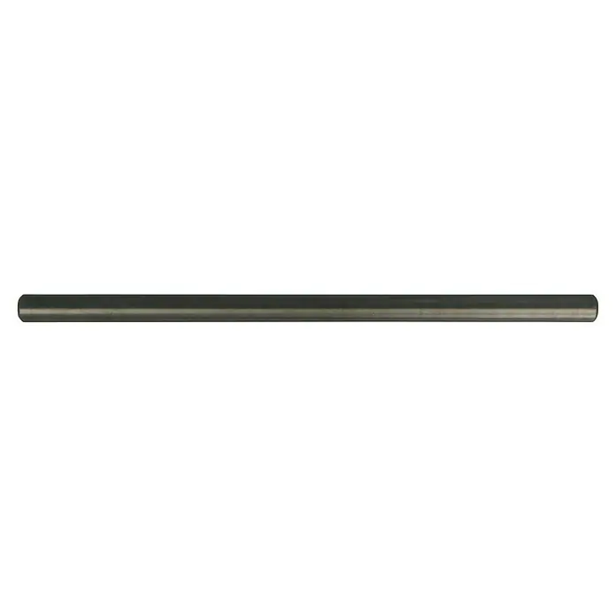 Häfele Tirador para muebles - Tipo de tirador del mueble: Estribo, L x An x Al: 232 x 35 x 12 mm, Acero, Otros - Primer plano de un cilindro metálico, mostrando reflejos de luz sutiles que resaltan su superficie lisa.