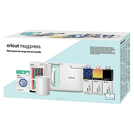 Cricut Transferpresse Mug Press Starter Bundle (Weiß, USB-Kabel)