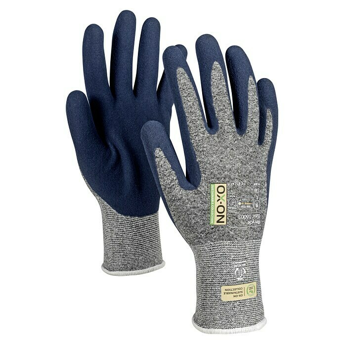 OX-ON Arbeitshandschuhe Recycle Basic 16003 (Grau, 8) | BAUHAUS