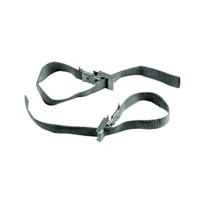 UniTEC Fahrradsicherungsbänder - 2 -tlg. - Zwei metallische Spanngurte mit Schnalle, ideal zum Sichern von Gegenständen. Robuste Ausführung für zuverlässigen Halt und vielseitige Anwendungen.