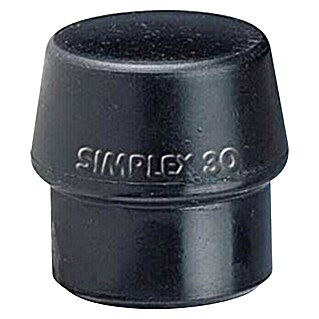 Halder Simplex Einsatz (Durchmesser Kopf: 50 mm, Schwarz, Mittelhart, Passend für: Halder Schonhämmer Simplex)