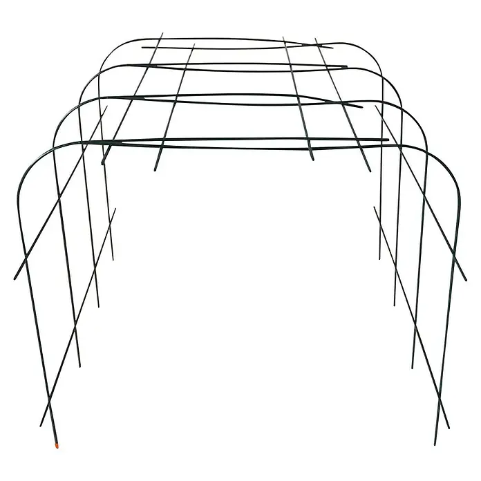 Bellissa Pflanzenstütze Annabelle - 57 x 65 x 60 cm - Metallstruktur: Eine stabile Metallstruktur mit bogenförmigen Elementen, ideal für den Gartenbau zur Unterstützung von Pflanzen und Gewächsen.