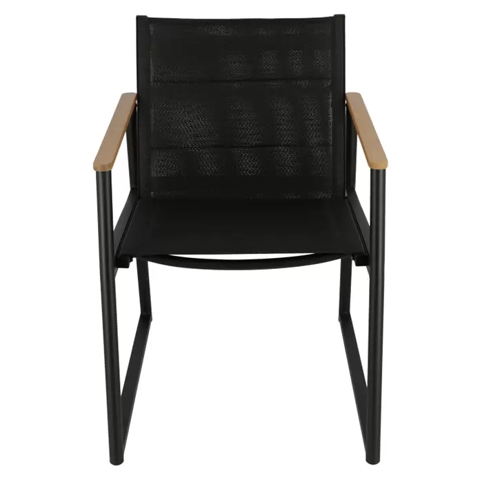 SENSUM Gartenstuhl Bergby - Natur, Schwarz, B x T x H: 58 x 70 x 84 cm