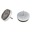 Stabilit Deslizantes de fieltro (28 mm, 4 uds., Blanco, Con clavija)