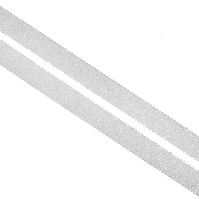 Wisent Ersatz-Metallsägeblätter - Werkzeugstahl, Einsatzbereich: Metall, Blattlänge: 300 mm, 2 Stk. - Zwei graue, diagonale, gezackte Streifen.