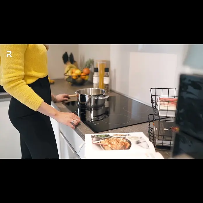 Respekta Kochfeld Abra - L x B x H: 52 x 59 x 5 cm, Glas, 6.600 W, Anzahl Normalkochstellen: 4 Stk. - Respekta Rahmenloses Glaskeramikkochfeld KM5500