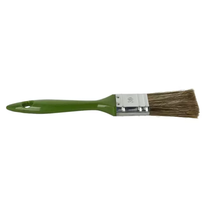 Lasur-Flachpinsel - Breite Borsten: 30 mm, Naturborsten-Mix, Kunststoff
