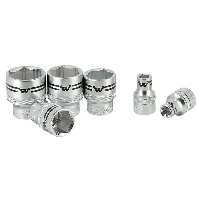 Wisent Steckschlüssel-Set WIL 50 - 50 -tlg., Antriebsgröße: ½″ - Verschiedene Größen von Wera Steckschlüsseln mit dem Wera-Logo, ideal für jede Werkstatt, für zuverlässige Reparaturen und Wartungen.