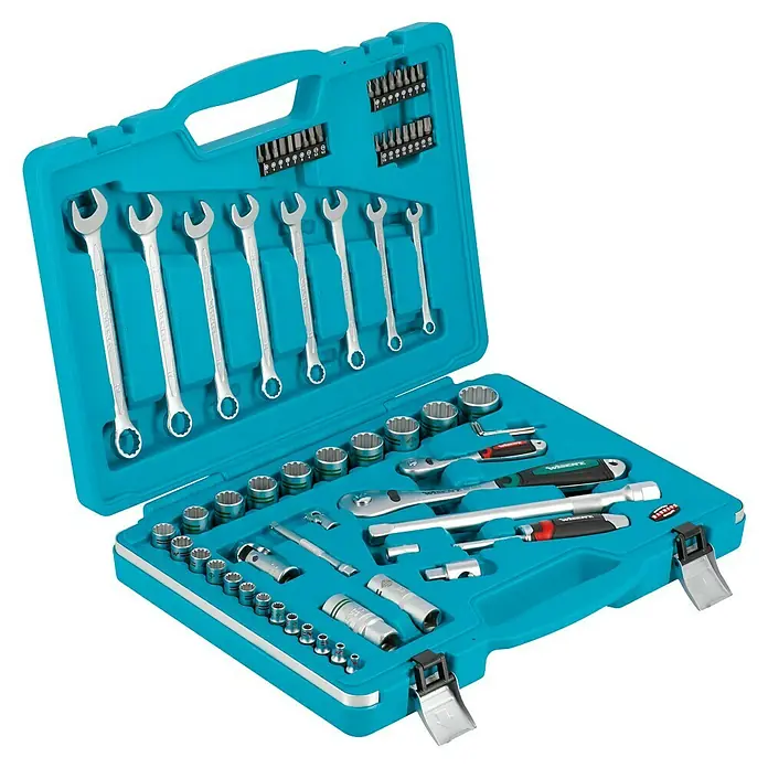 Wisent Steckschlüssel-Set WSPL 71 - 71 -tlg., Antriebsgröße: ¼″ - Werkzeugkoffer mit einer Vielzahl von Schraubenschlüsseln, Stecknüssen und Bits für verschiedene Reparatur- und Wartungsarbeiten.