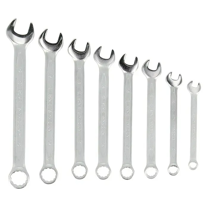 Wisent Steckschlüssel-Set WSPL 7171 -tlg., Antriebsgröße: ¼″ - Satz Chrom-Vanadium-Schraubenschlüssel in verschiedenen Größen, geordnet von groß nach klein.