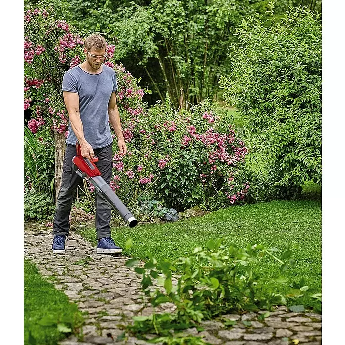 Einhell Professional Akku-Laubbläser GP-LB 18/200 Li GK-Solo - 18 V, Ohne Akku, Blasgeschwindigkeit: 200 km/h, Blasleistung: 670 m³/min - Anwendungsbeispiel