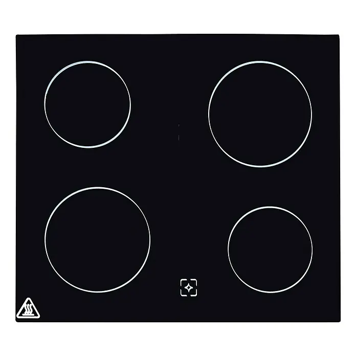 Respekta Küchenzeile Malia - Breite: 280 cm, Schwarz, Mit Elektrogeräten, Dekor Arbeitsplatte: Holzoptik, Volumen Backofen: 72 l - Schwarzer Glaskeramik-Kochfeld mit vier Kochzonen und Bedienfeldern für präzises Kochen und moderne Küchen.