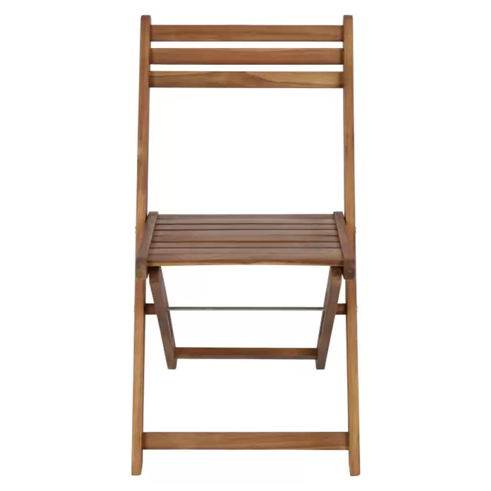 Sunfun Diana Gartenstuhl - Akazie, Klappbar, Naturbraun, B x T x H: 44,5 x 53 x 80 cm